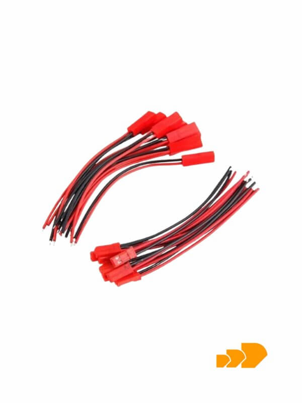 Par Cables JST 2 pines macho y hembra - Imagen 3