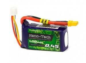 Batería de litio Lipo 3S 45-90C de 450mAh Turnigy Nano-Tech de 11.1V 3 celdas