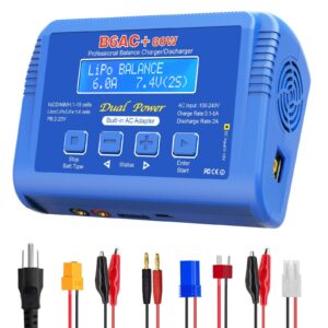 Cargador de batería de equilibrio B6AC, B6 AC 80W