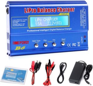 EMEPOVGY Cargador de equilibrio de batería B6 Lipo 80W 6A