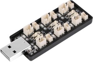 Crazepony 1S LiPo Batería Cargador USB 3.7V/4.20V 6 Canales 1S LiPo Cargador