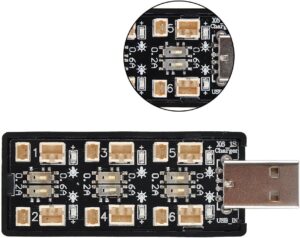 Crazepony 1S LiPo Batería Cargador USB 3.7V/4.20V 6 Canales 1S LiPo Cargador