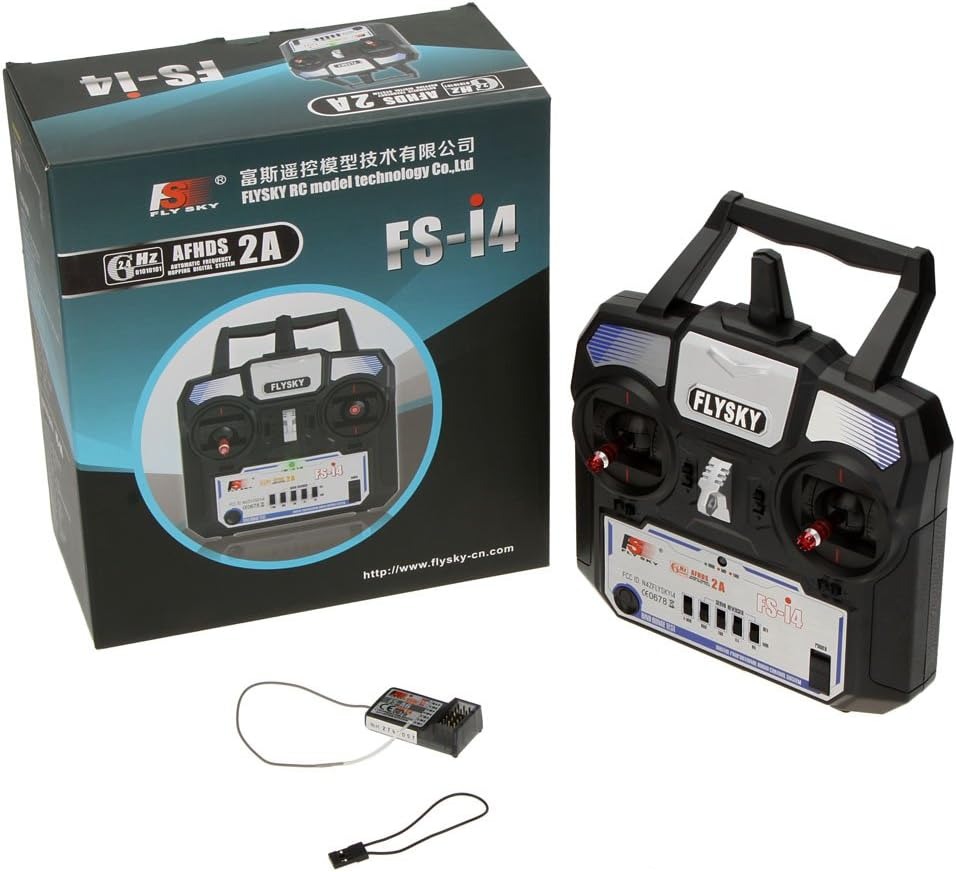 GoolRC Flysky FS-i4 4CH RC Transmisor con receptor FS-A6 - Imagen 3