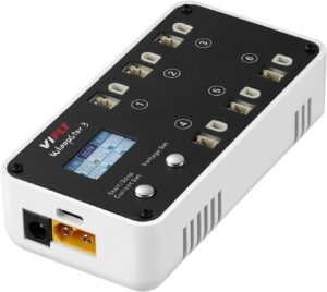 VIFLY WhoopStor V3 6 Ports 1S LiPo Battery Storage Charger and Discharger with LCD Display Tiny Whoop