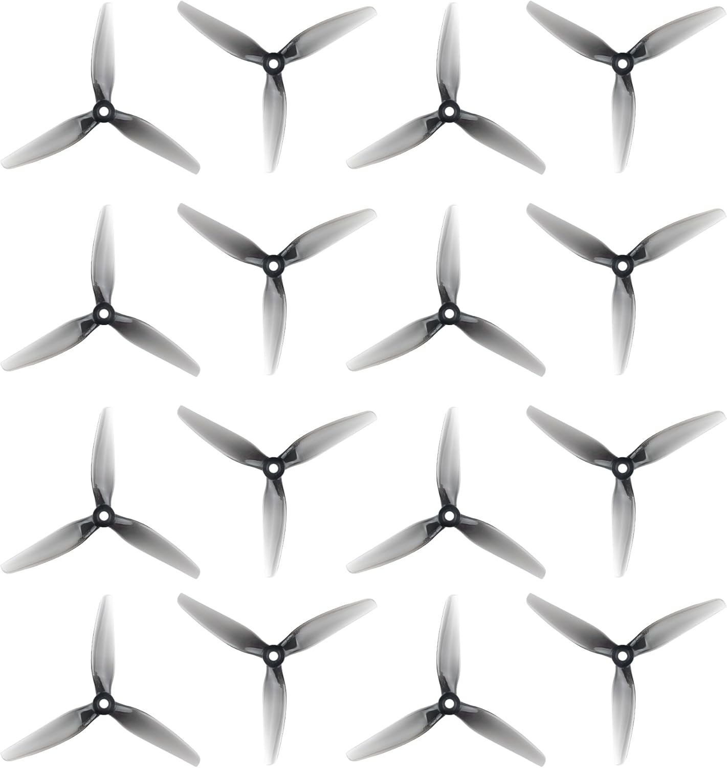 16 piezas Fpv Drone Props Hélice: HQProp Ethix S5 Gris claro 5x4x3 Tri-Blade 5 pulgadas Accesorios para 4S 6S FPV Freestyle Racing,8xCW 8xCCW