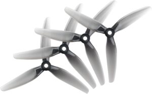 16 piezas Fpv Drone Props Hélice: HQProp Ethix S5 Gris claro 5x4x3 Tri-Blade 5 pulgadas Accesorios para 4S 6S FPV Freestyle Racing,8xCW 8xCCW