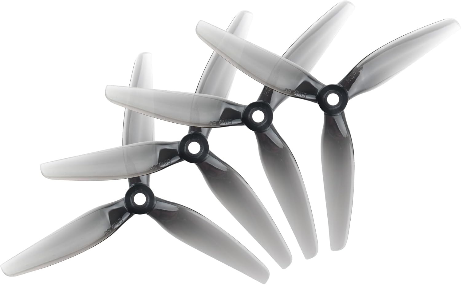 16 piezas Fpv Drone Props Hélice: HQProp Ethix S5 Gris claro 5x4x3 Tri-Blade 5 pulgadas Accesorios para 4S 6S FPV Freestyle Racing,8xCW 8xCCW - Imagen 2