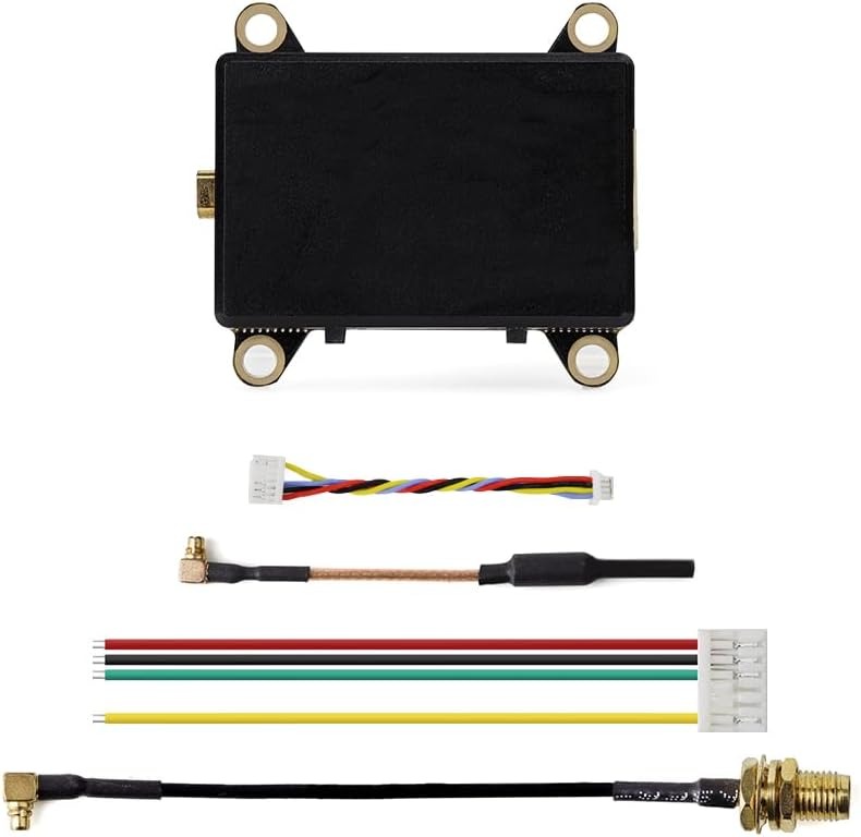 HGLRC ZEUS VTX 2.5W de alta potencia 5.8G transmisión de imagen de potencia ajustable Fotografía aérea Viajes FPV negro - Imagen 2