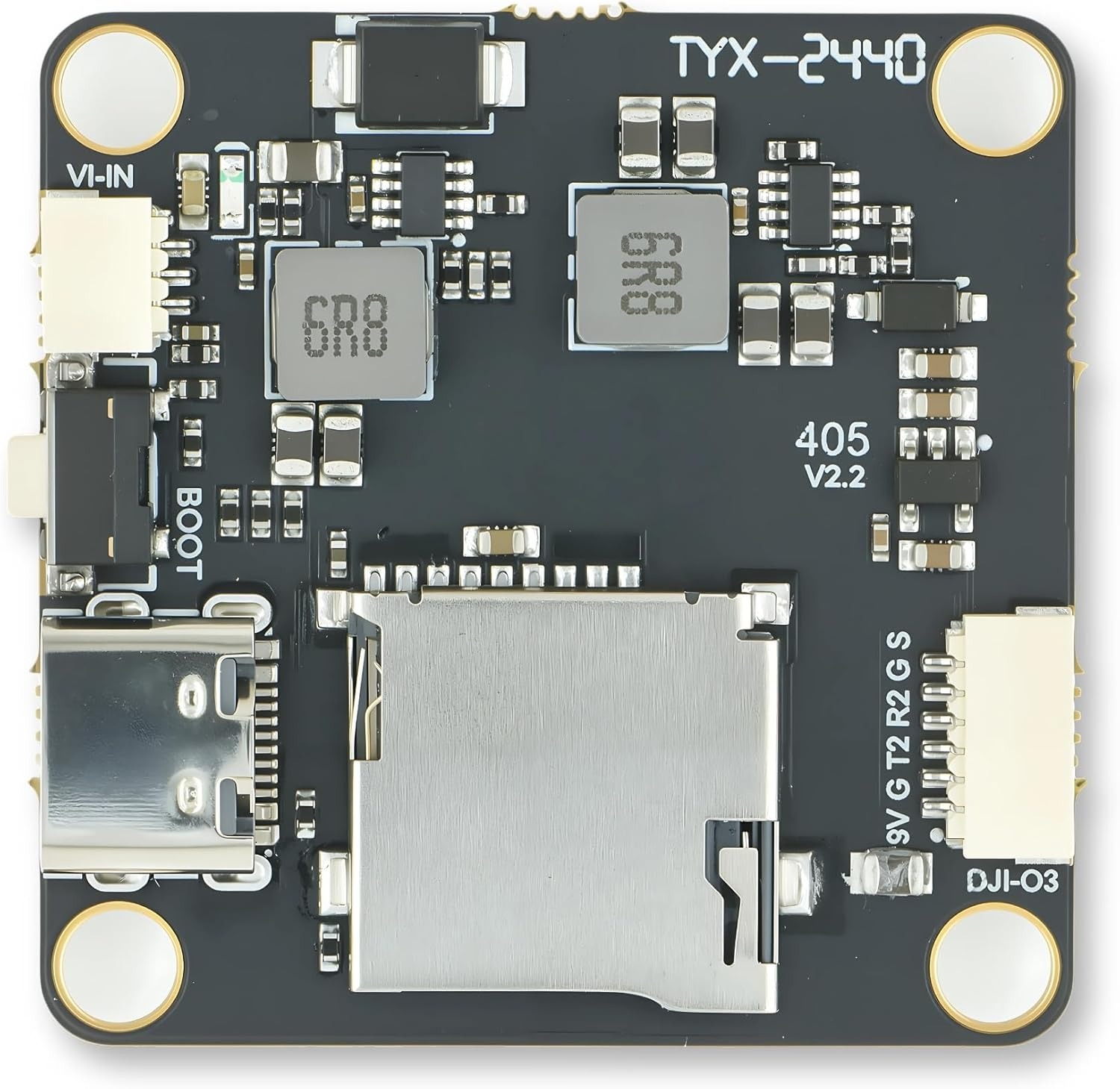 AERO SELFIE Controlador de vuelo F405 Dron, 2-6S LiPo, BMI088 IMU, SPL06 Barómetro, OSD, 6 UART, 10 PWM, BEC 5V/9V, ranura MicroSD, Soporta Betaflight, Ardupilot, INAV - Imagen 2